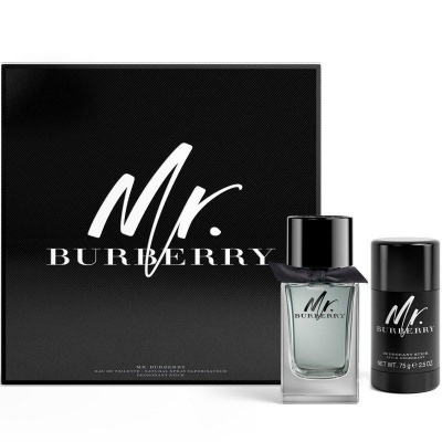 Mr Burberry 100ml EDT Spray / 75g Deodorant Stick